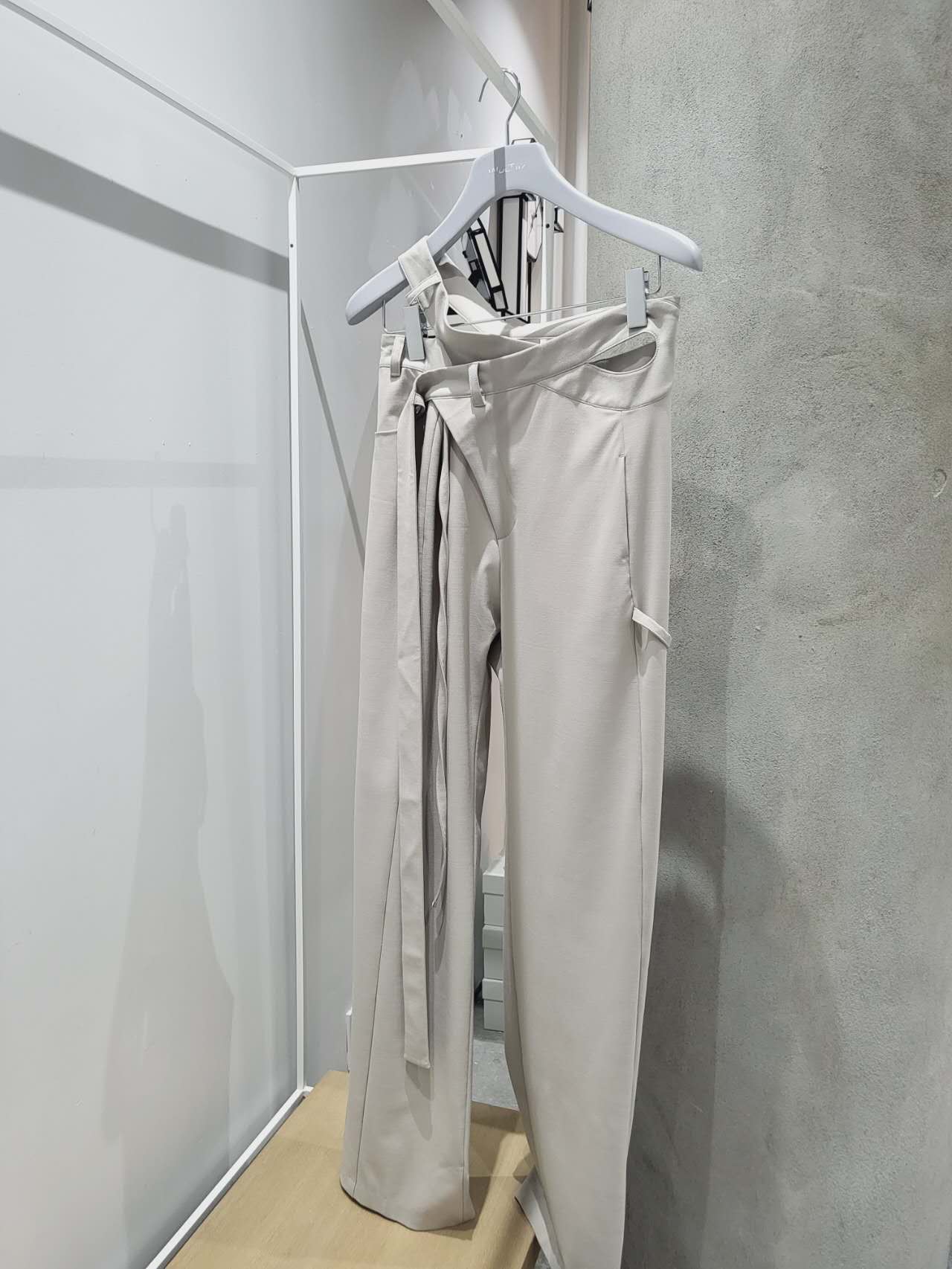 Ottolinger - Signature Wrap Suit Trousers Pebble Stone