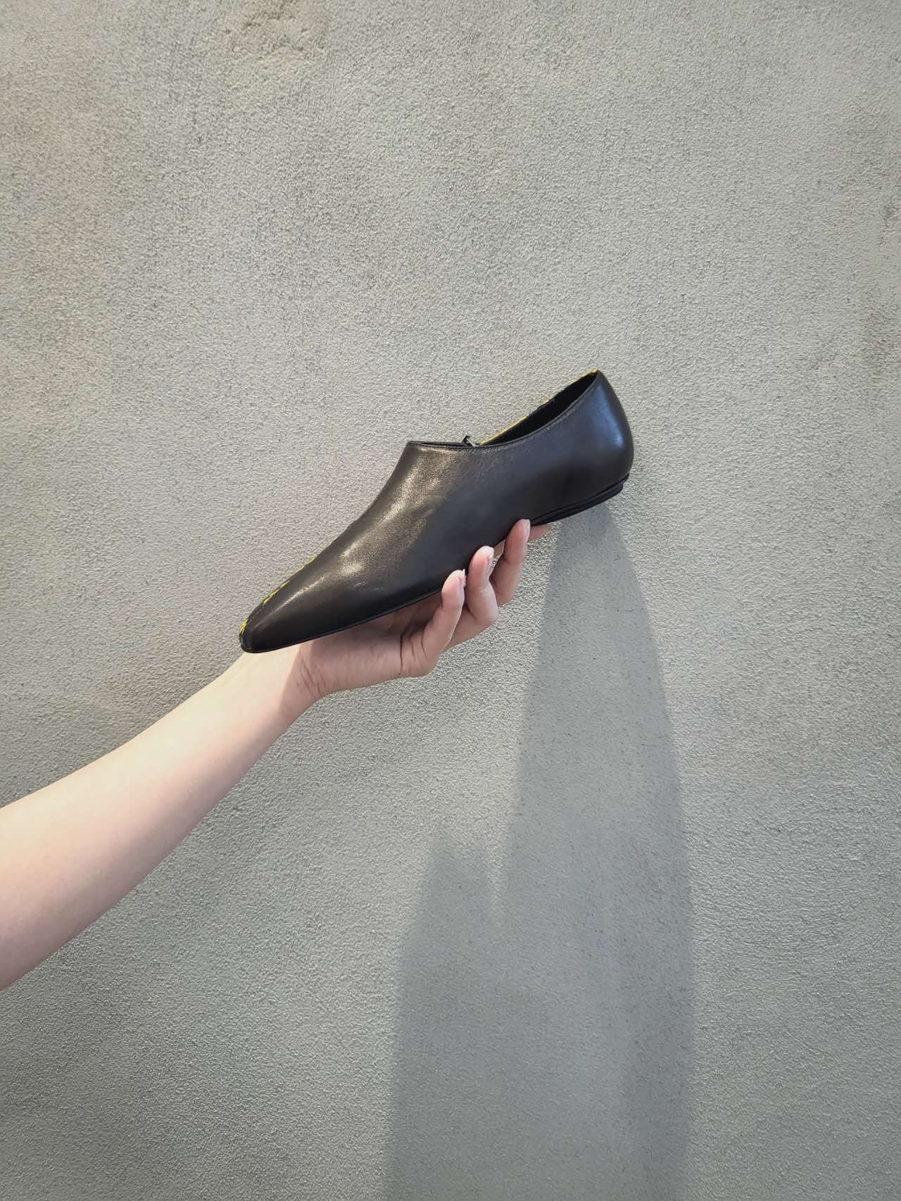 Rosetta Getty - Embossed Python Asymmetric Cross Flat