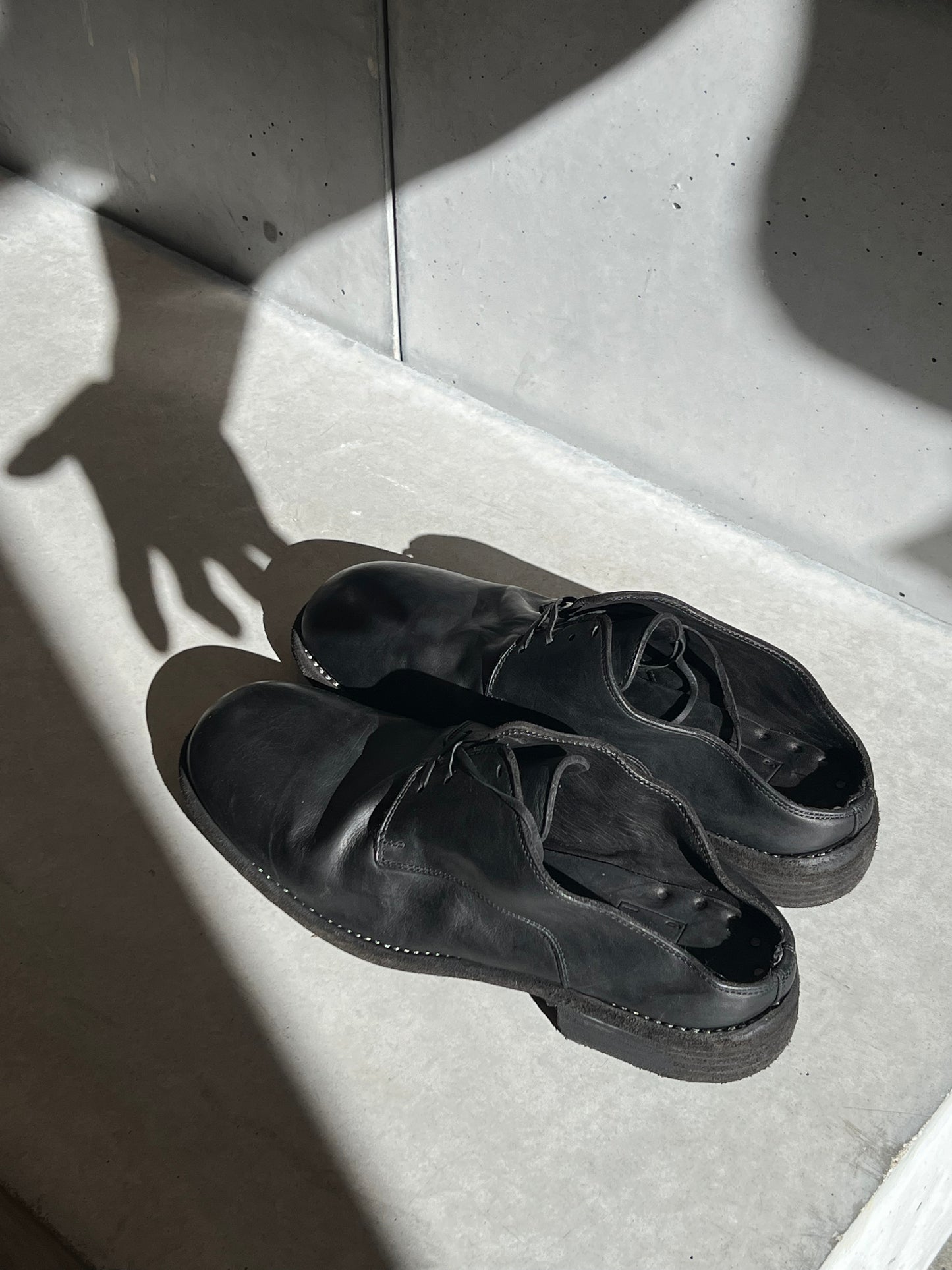 992 Lace-up Derby Mule Blk
