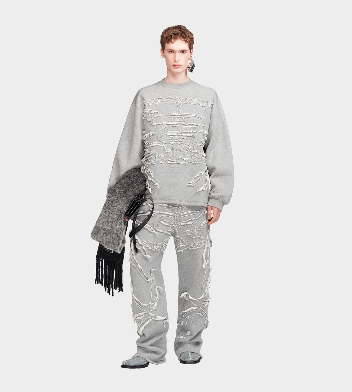 Y/Project - Paris' Best Patch Sweatshirt Grey