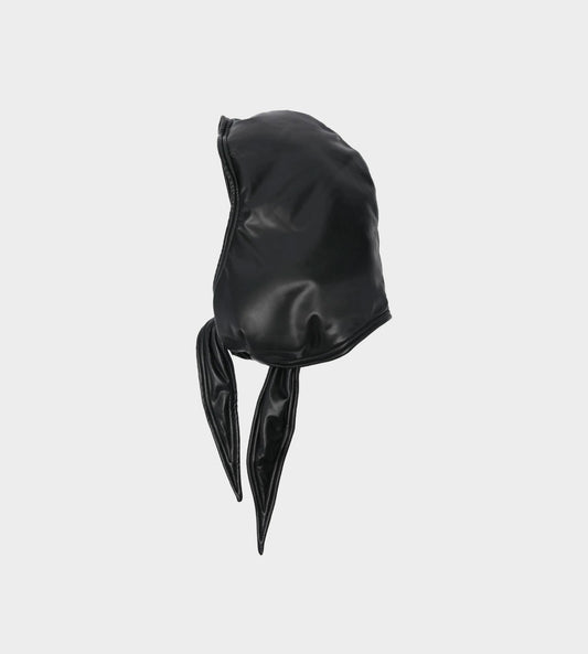 Y/Project - Wire Faux Leather Hood Black