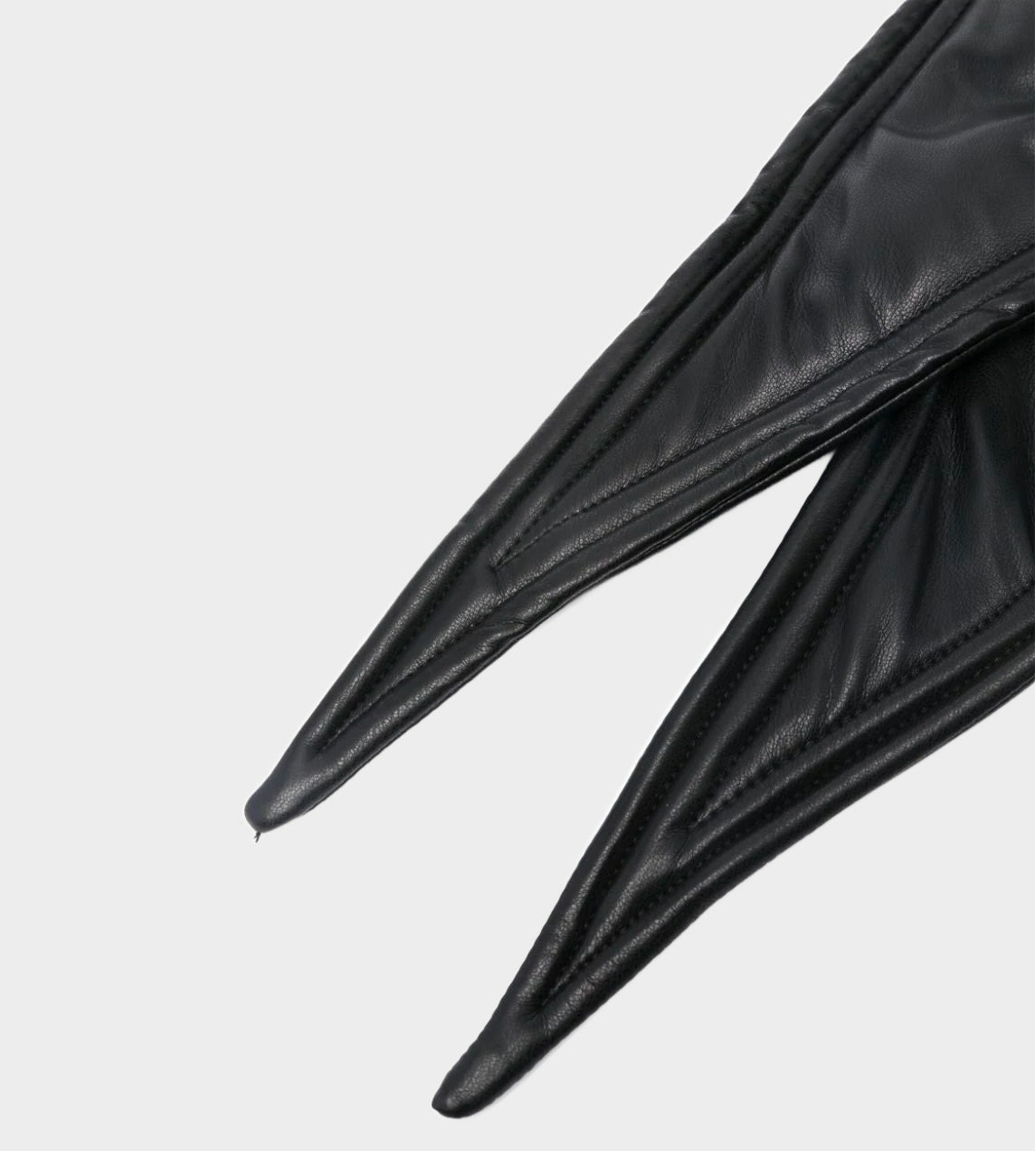 Y/Project - Wire Faux Leather Hood Black
