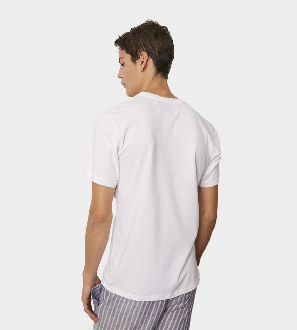 Carbone - Embroidered "C" T-Shirt Off White
