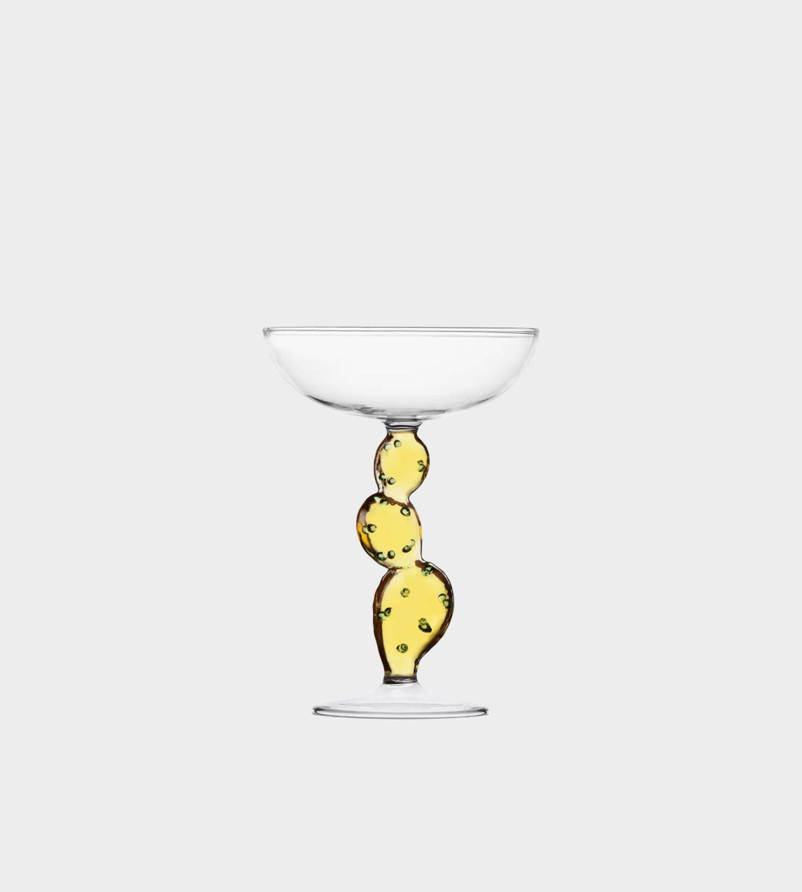 Cactus Champagne Bowl Yellow