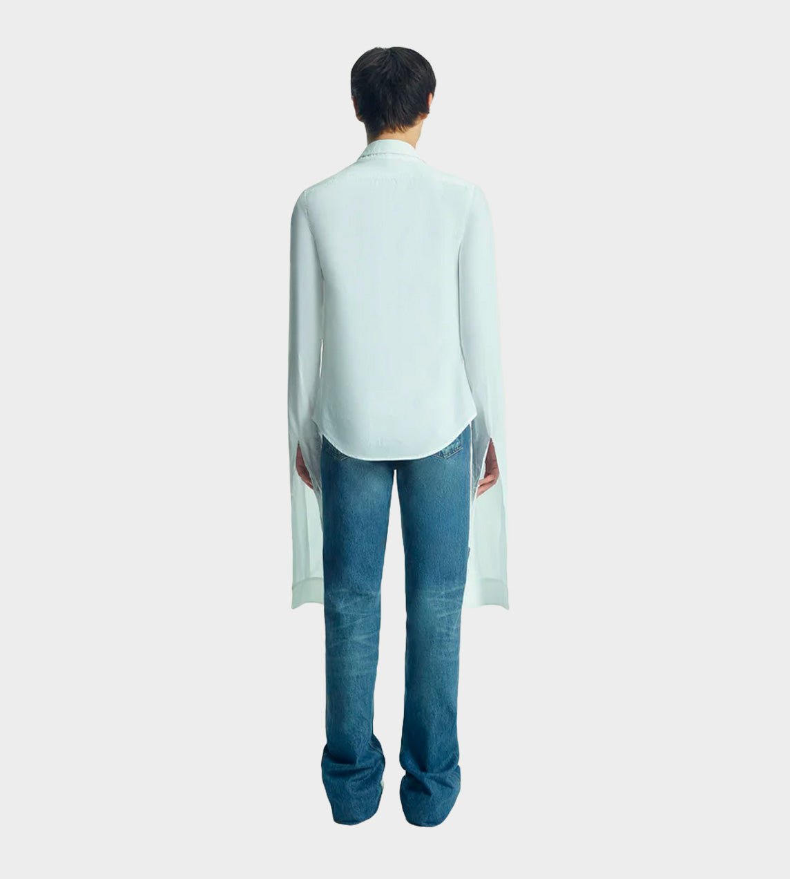 Open Collar Shirt White