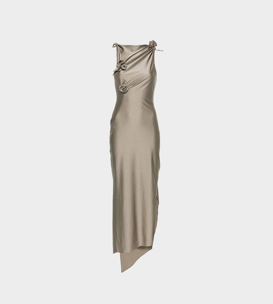 COPERNI - Asymmetric Flower Gown Grey