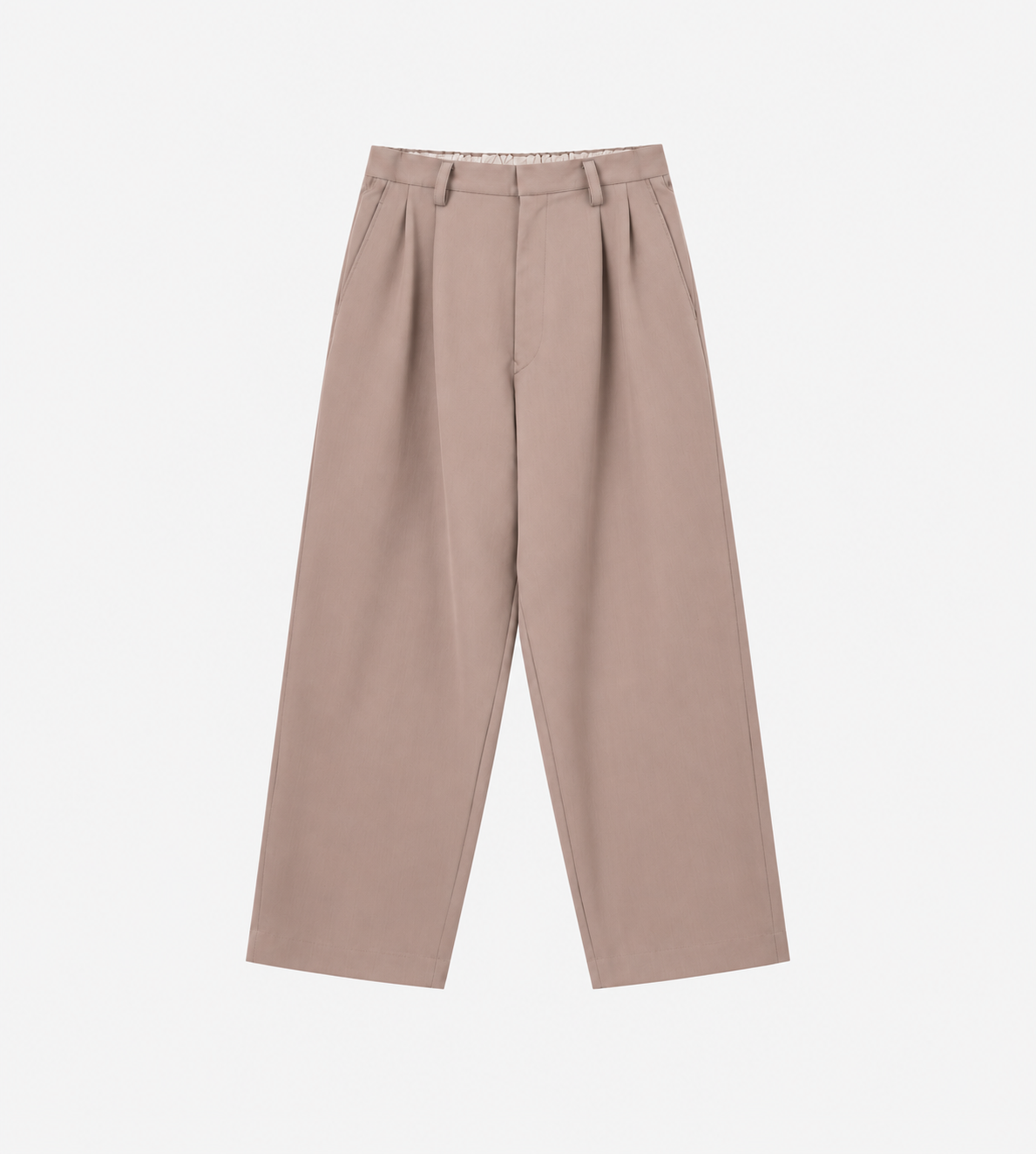 UJOH - Wide 2 Tuck Pants Rose Greige