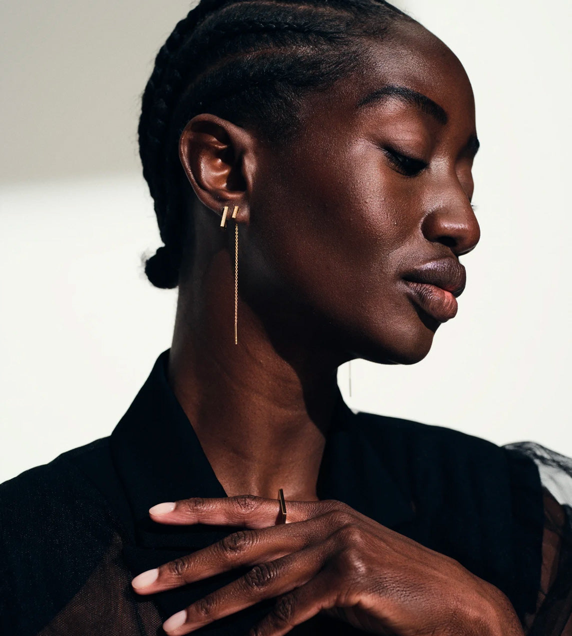 Tom Wood - Sleek Ear Chain Gold - 64mm