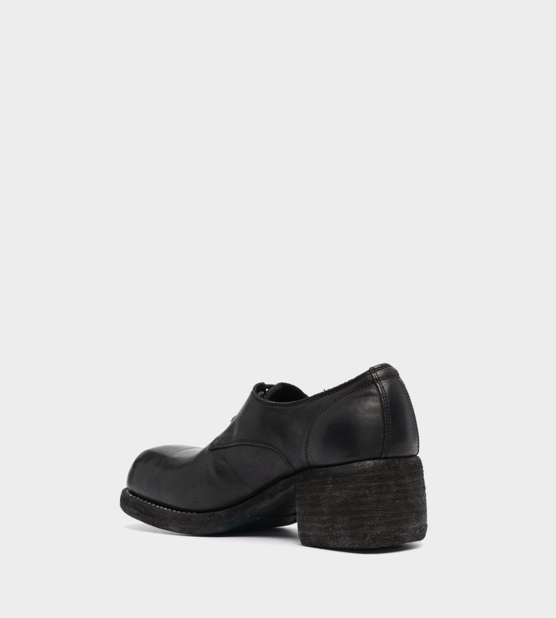 GUIDI - 9082 Laced Up Derby Blk