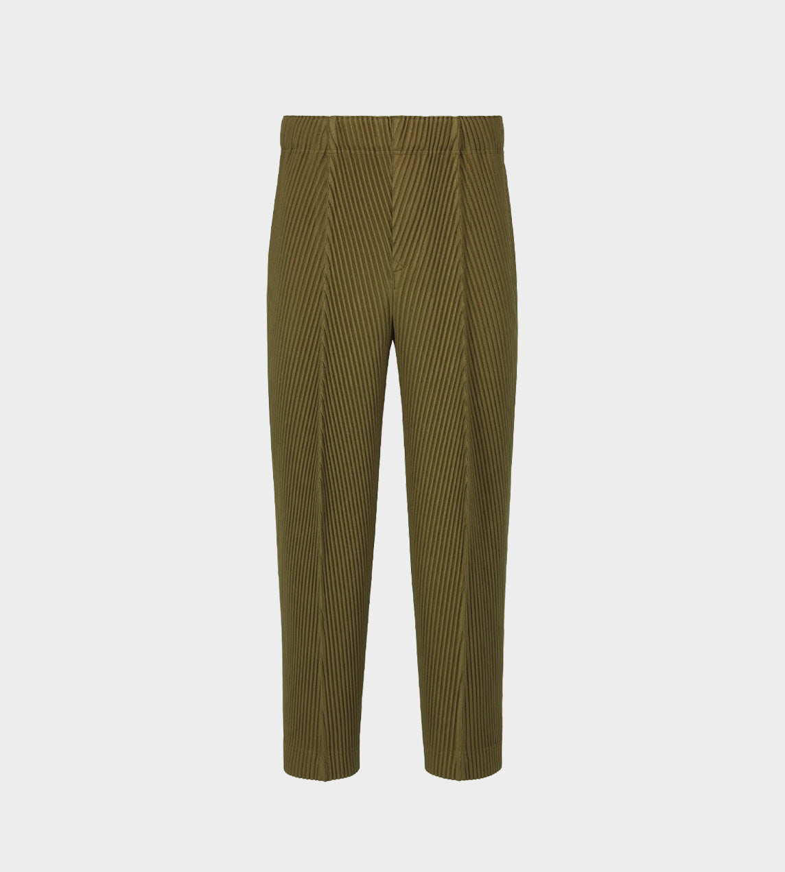 Homme Plisse Issey Miyake pleated cropped trousers men Polyester 2 Green