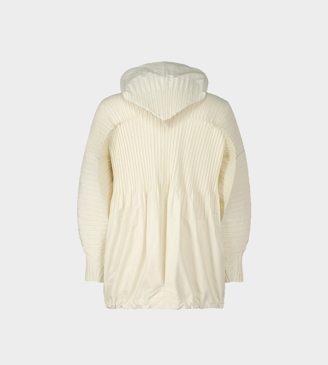 Homme Plisse Issey Miyake - Cascade Zip Front Jacket Ivory