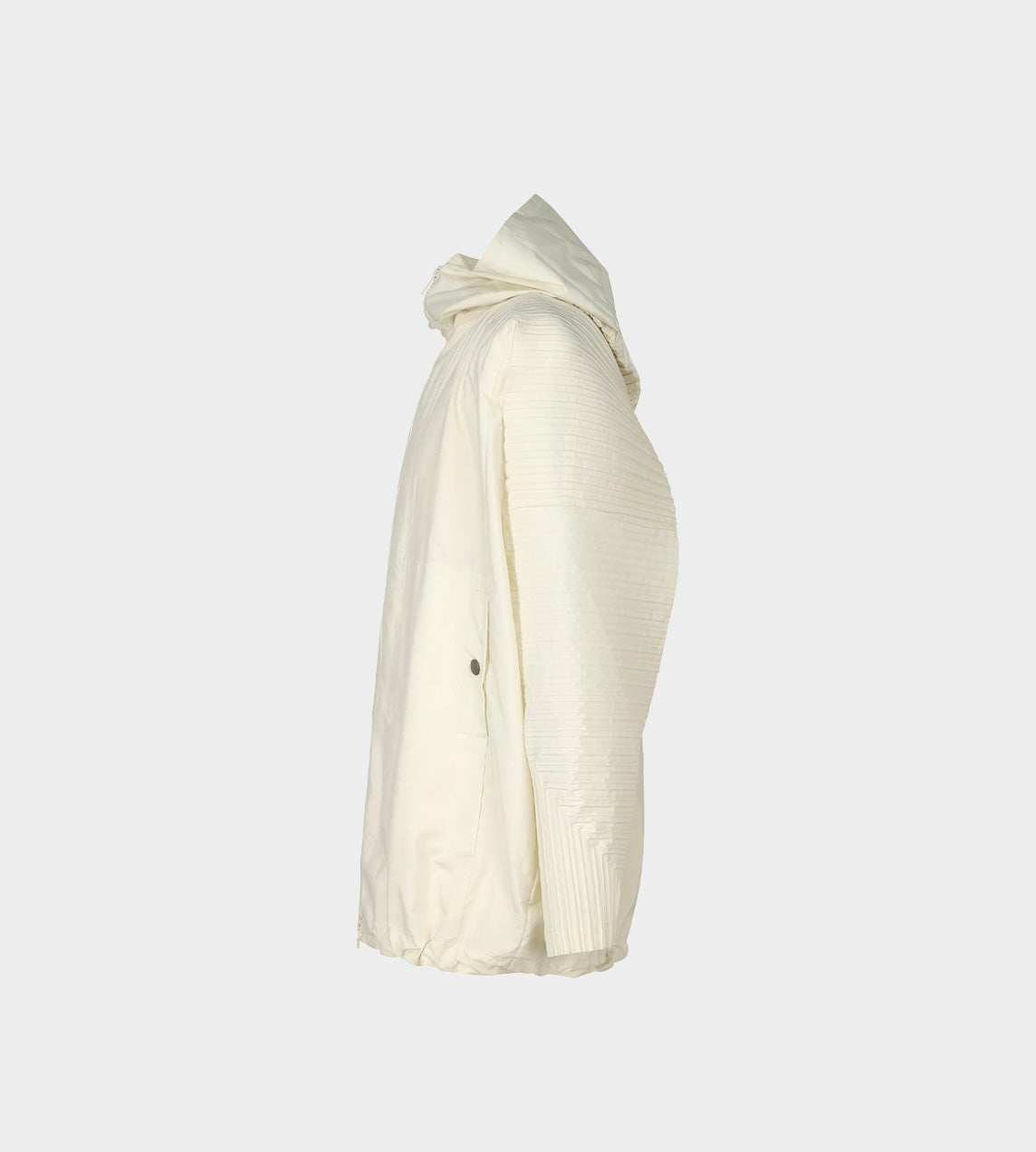Homme Plisse Issey Miyake - Cascade Zip Front Jacket Ivory