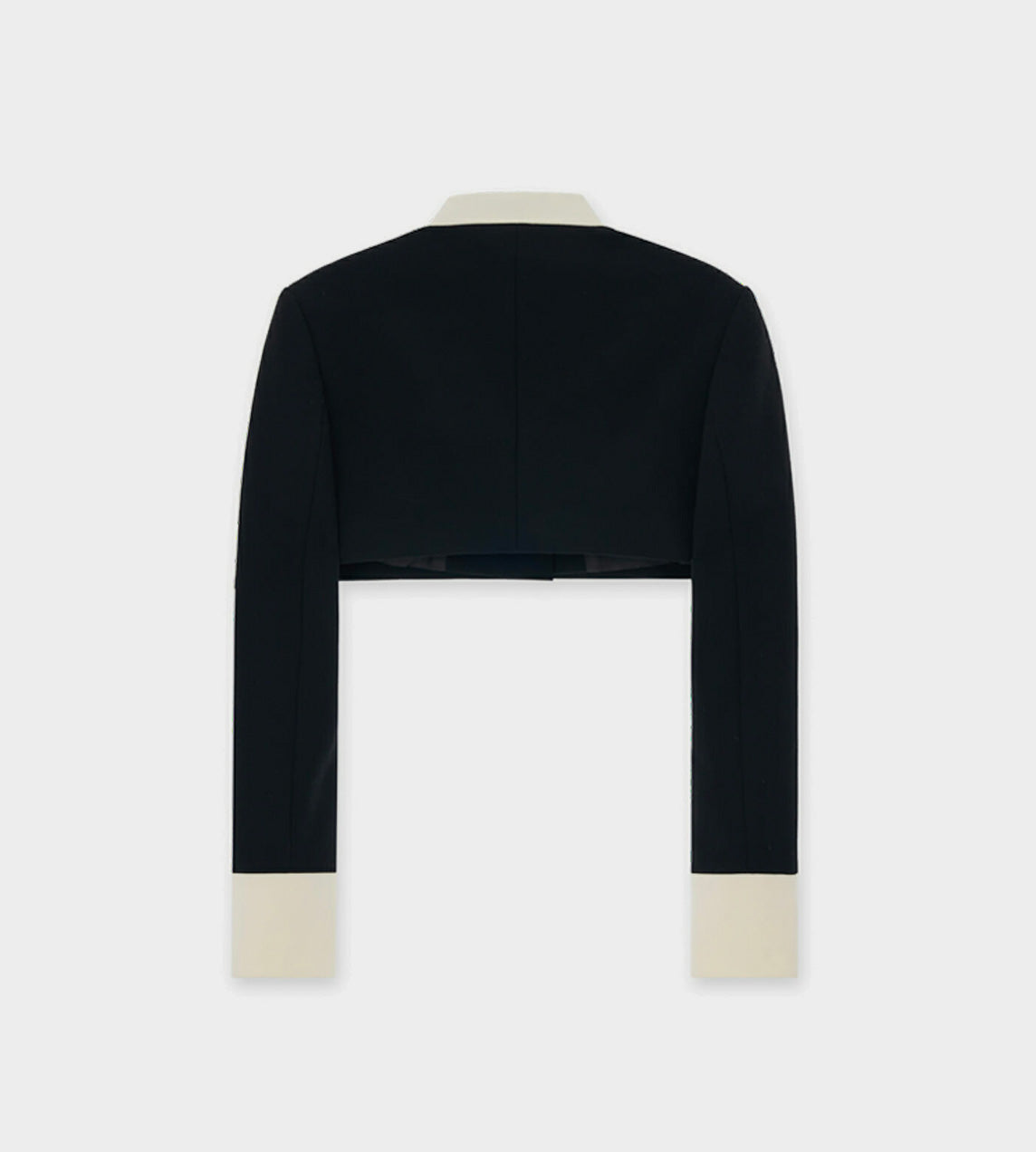 KIMHEKIM - Bicolor Cropped Jacket Black/White