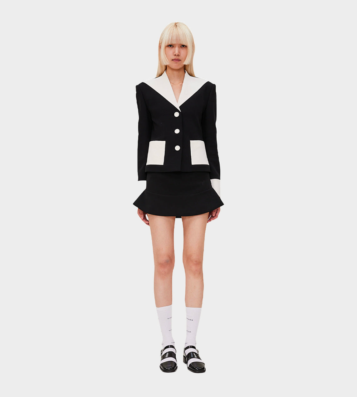 KIMHEKIM - Bicolor Jacket Black/White
