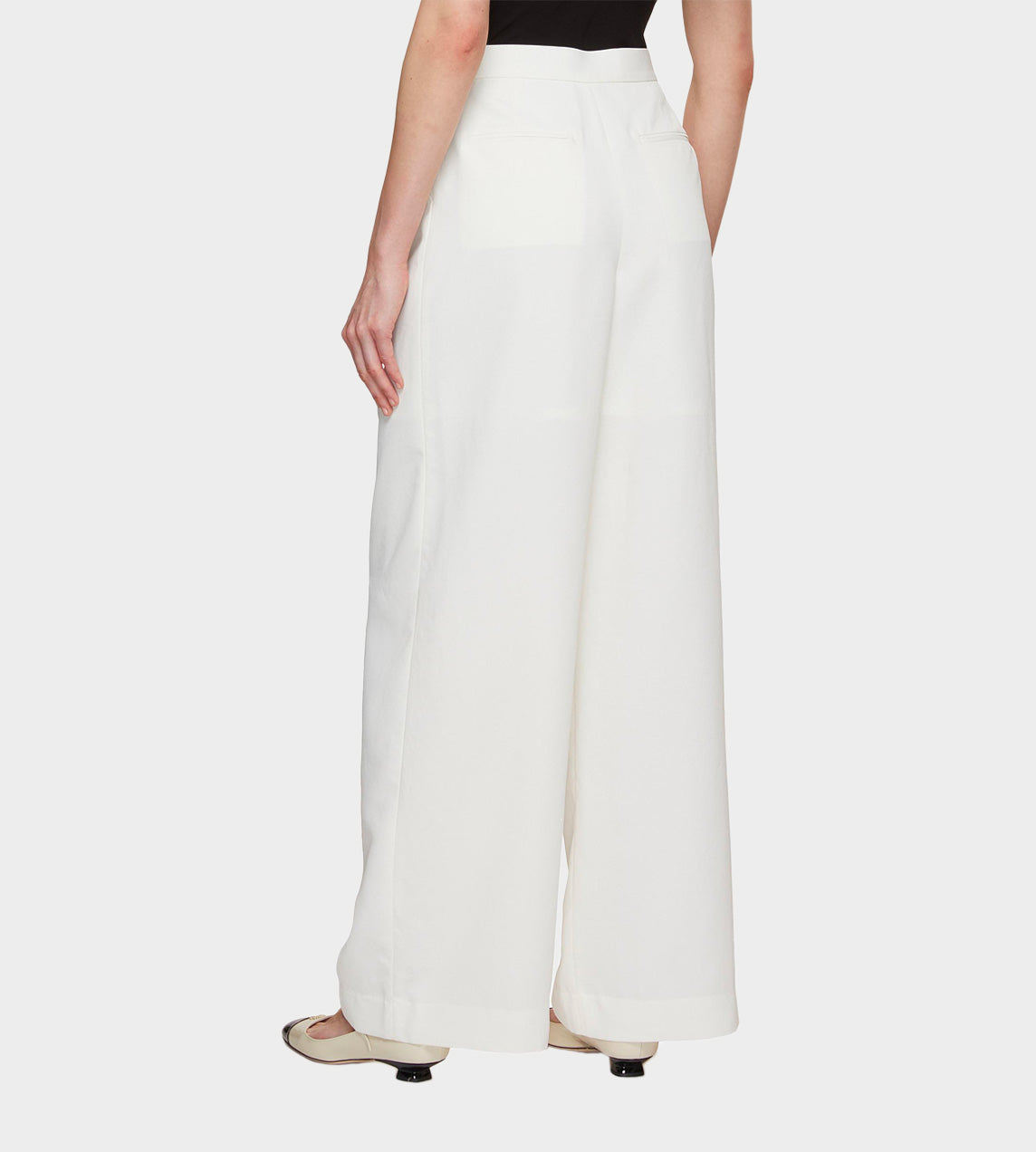 KIMHEKIM - Belted Wide Leg Trousers White