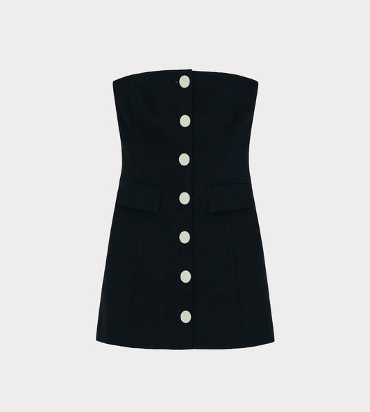 KIMHEKIM - Strapless Mini Dress Black/White