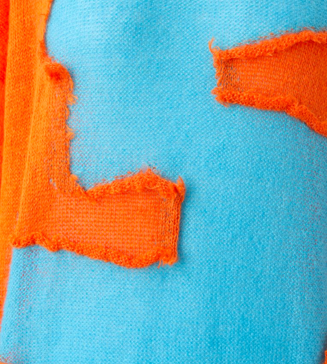 MM6 Maison Margiela - Distressed Sweater Orange