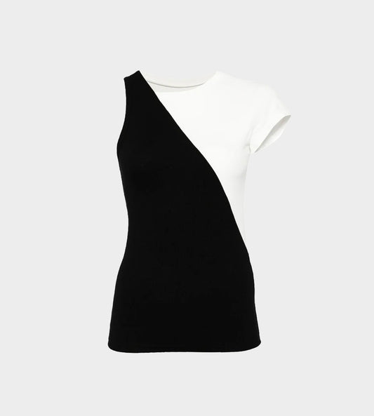 MM6 Maison Margiela - Asymmetric Cotton Blend T-shirt