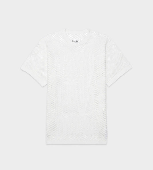 MM6 Maison Margiela - Intarsia-knit Cotton T-shirt