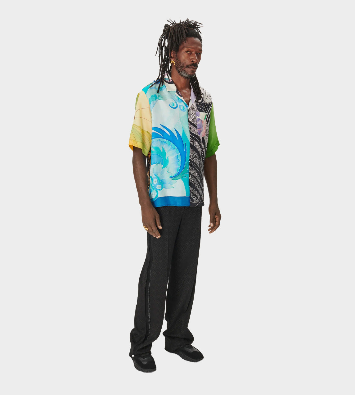 Marine Serre - REGEN Silk Scarves Bowling Shirt