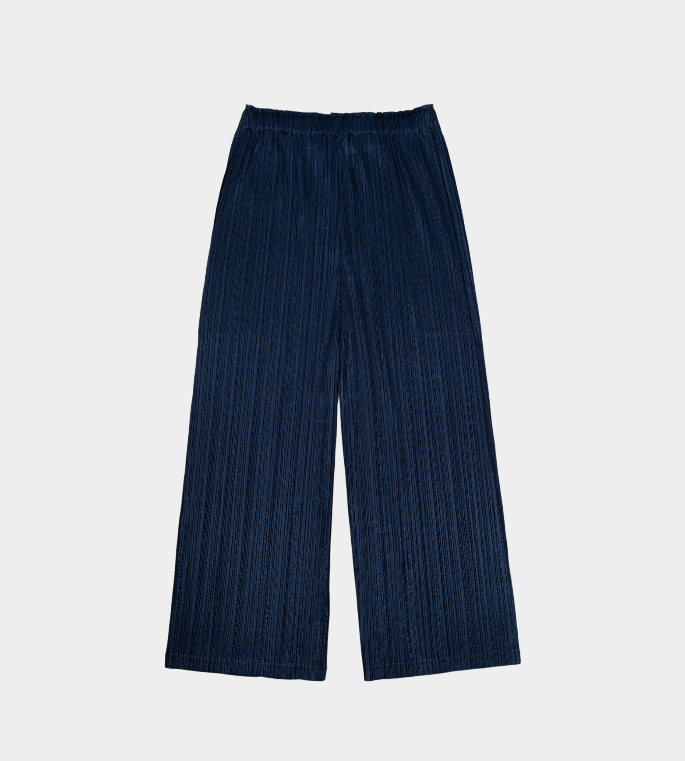 PLEATS PLEASE ISSEY MIYAKE - Monthly Color Cropped Wide Leg pants Blue