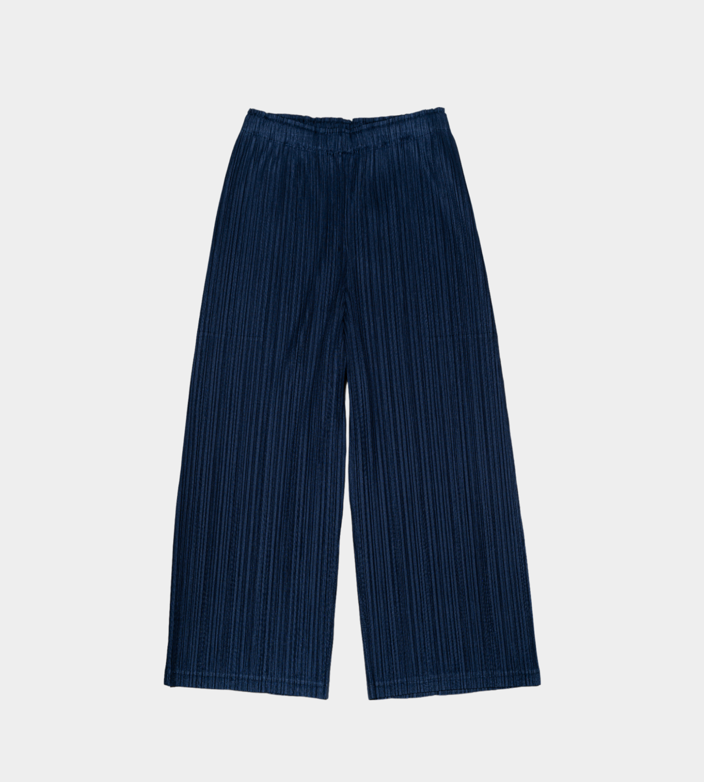PLEATS PLEASE ISSEY MIYAKE - Monthly Color Cropped Wide Leg pants Blue