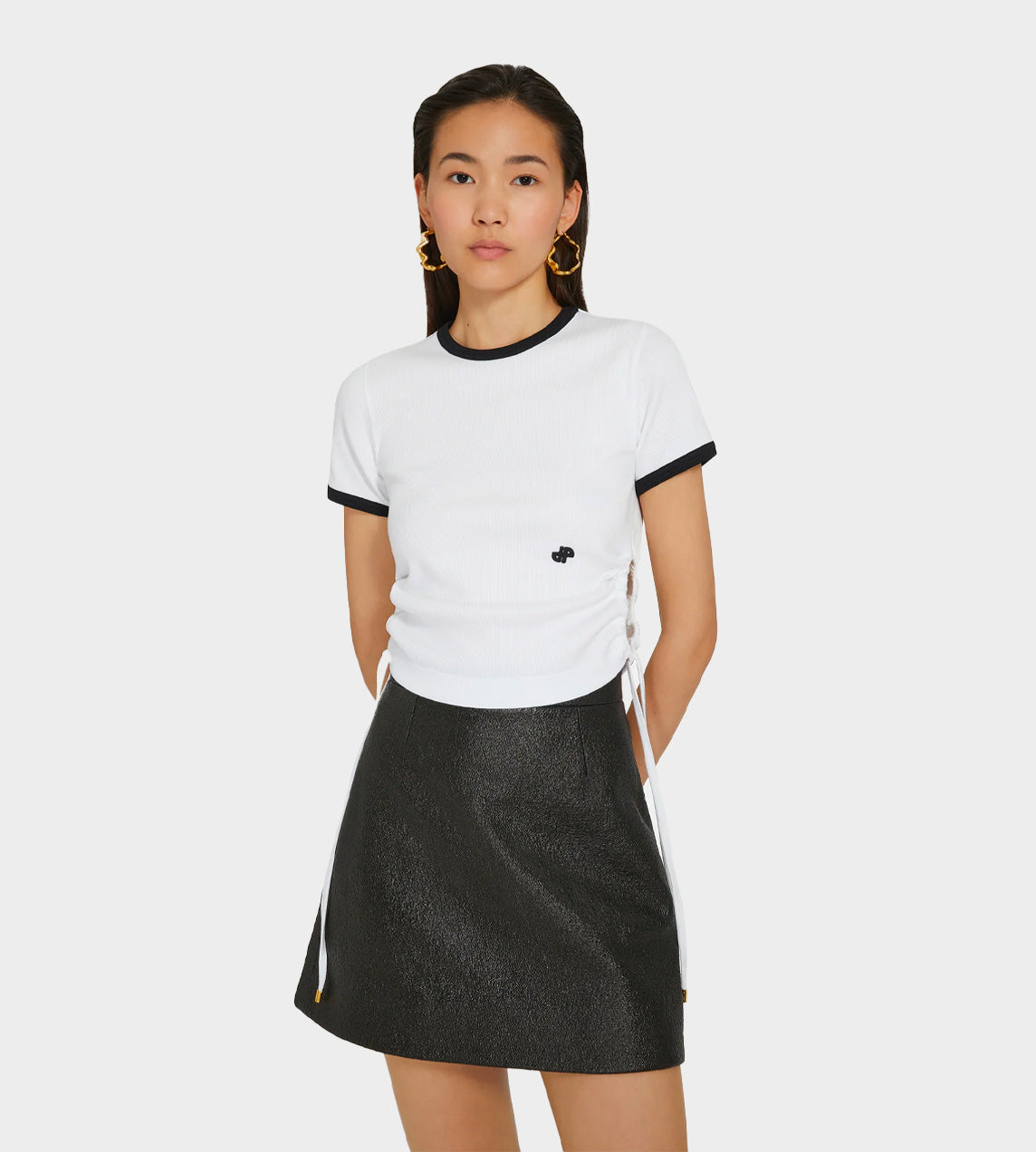 Patou - Side Loop Rib T-Shirt White