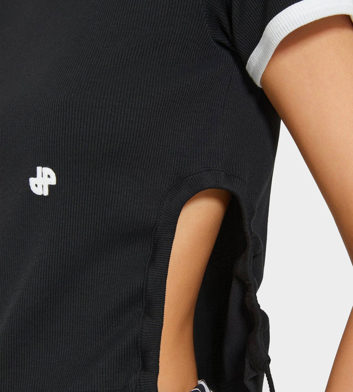 Patou - Side Loop Rib T-Shirt Black