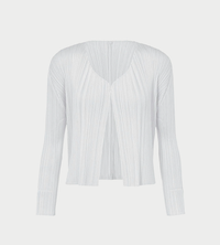 PLEATS PLEASE ISSEY MIYAKE - Basic Pleated Cardigan L.Grey