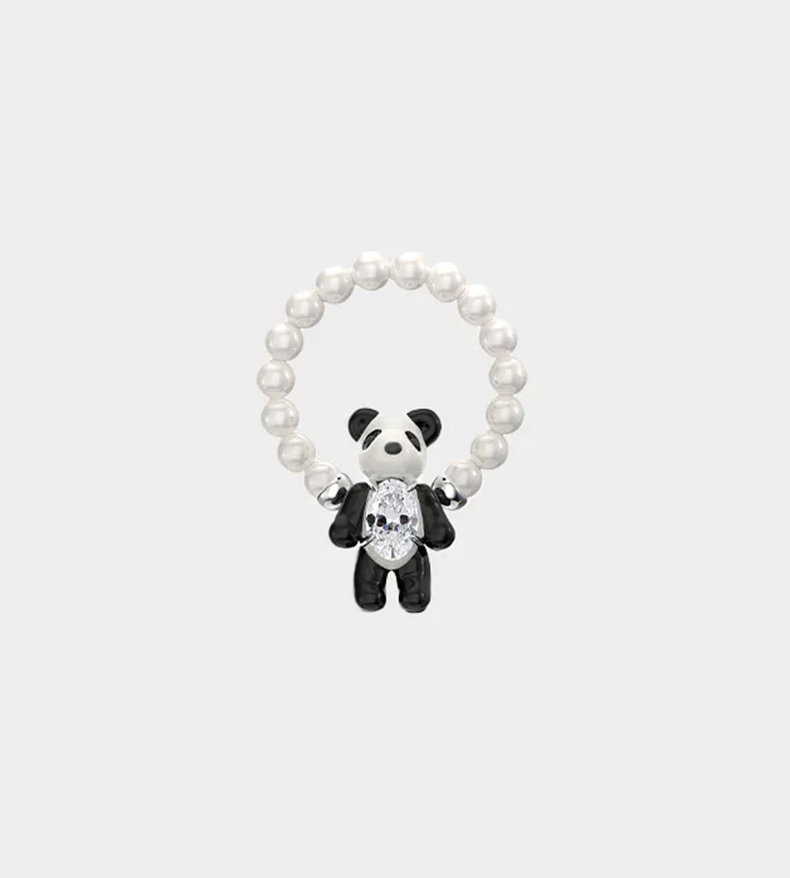 YVMIN - Mini Panda Enamel Pearl Ring