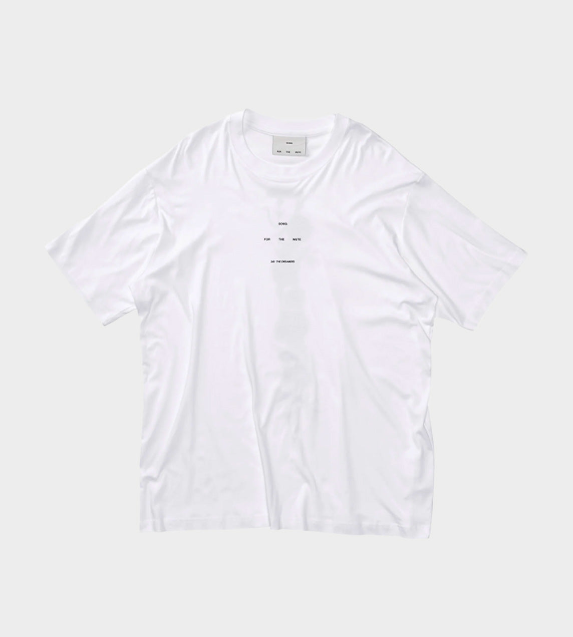 Song For The Mute - Logo' Oversized T-Shirt White