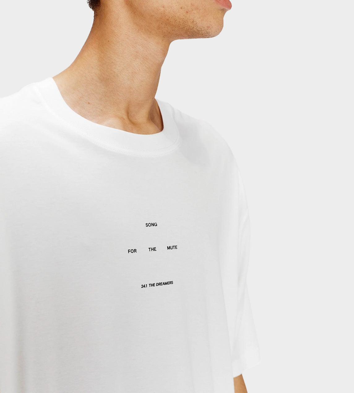 Song For The Mute - Logo' Oversized T-Shirt White