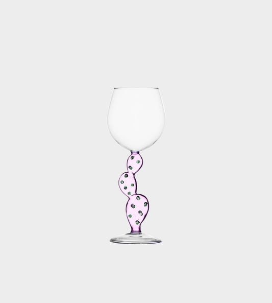 Cactus Wine Glass Pink