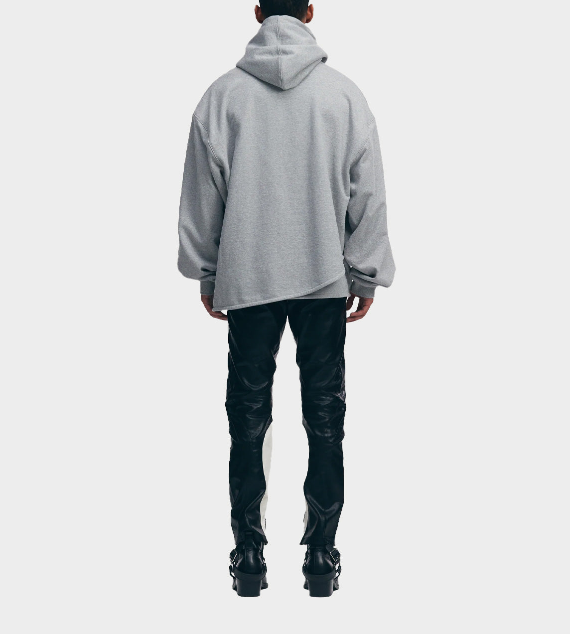 System Studios - Unbalanced Hooded Sweatshirt Grey