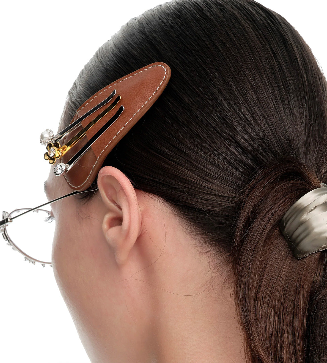 Yvmin - Jewelry Box Hair Clip Brown