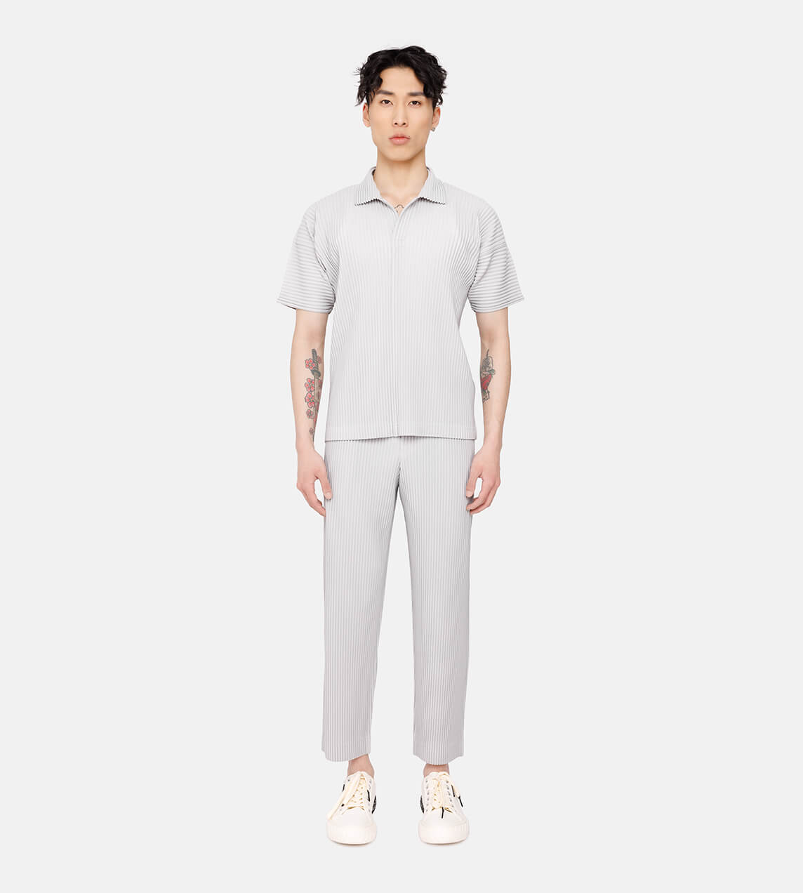 Homme Plisse by Issey Miyake - Basic Pleated Straight Leg Pants
