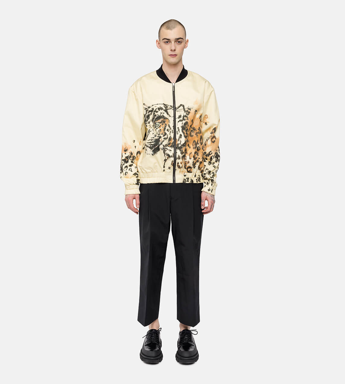 DAVI - Cheetah Print Reversible Bomber