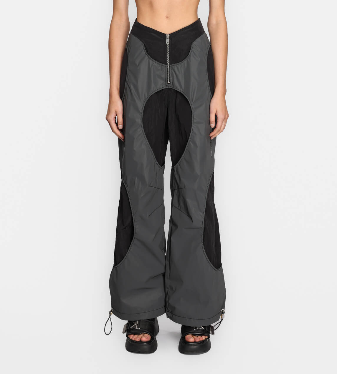 Dion Lee - Reflective Tech Interlock Pant Black/Grey