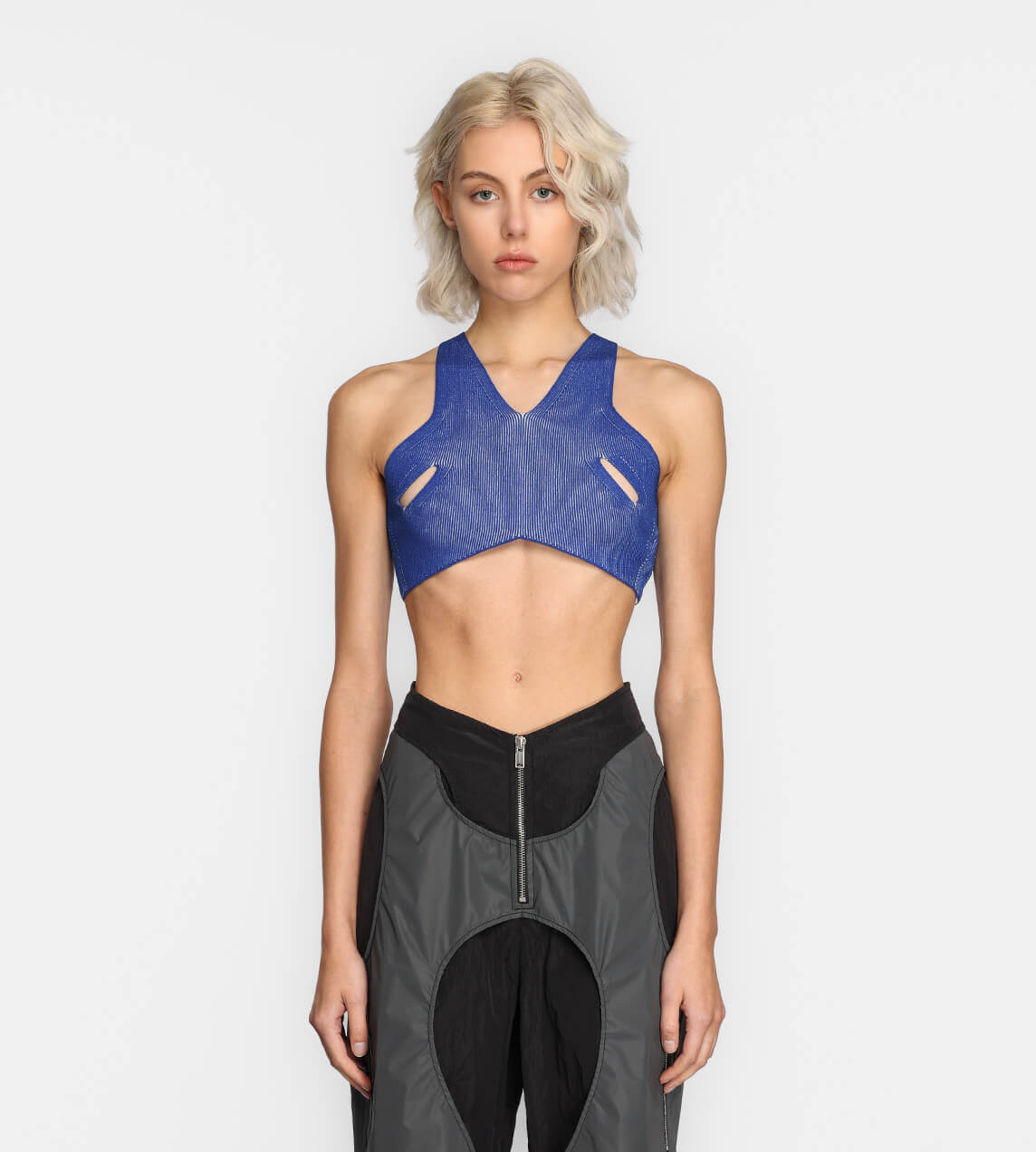 Dion Lee - Lock Slit Tank Blue/Ivory