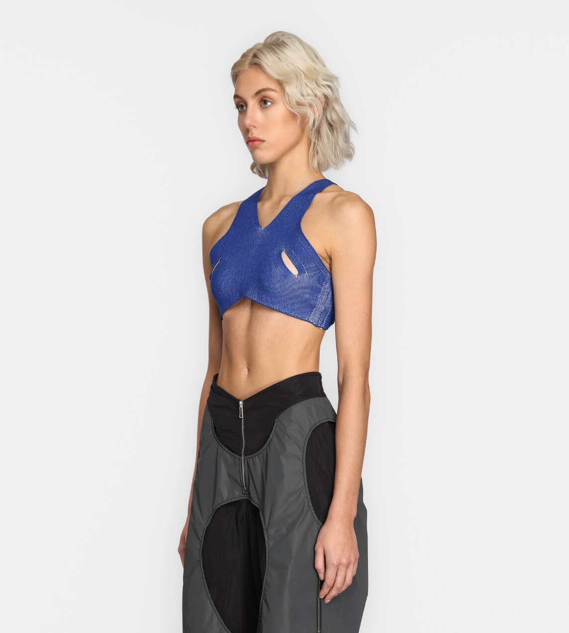 Dion Lee - Lock Slit Tank Blue/Ivory