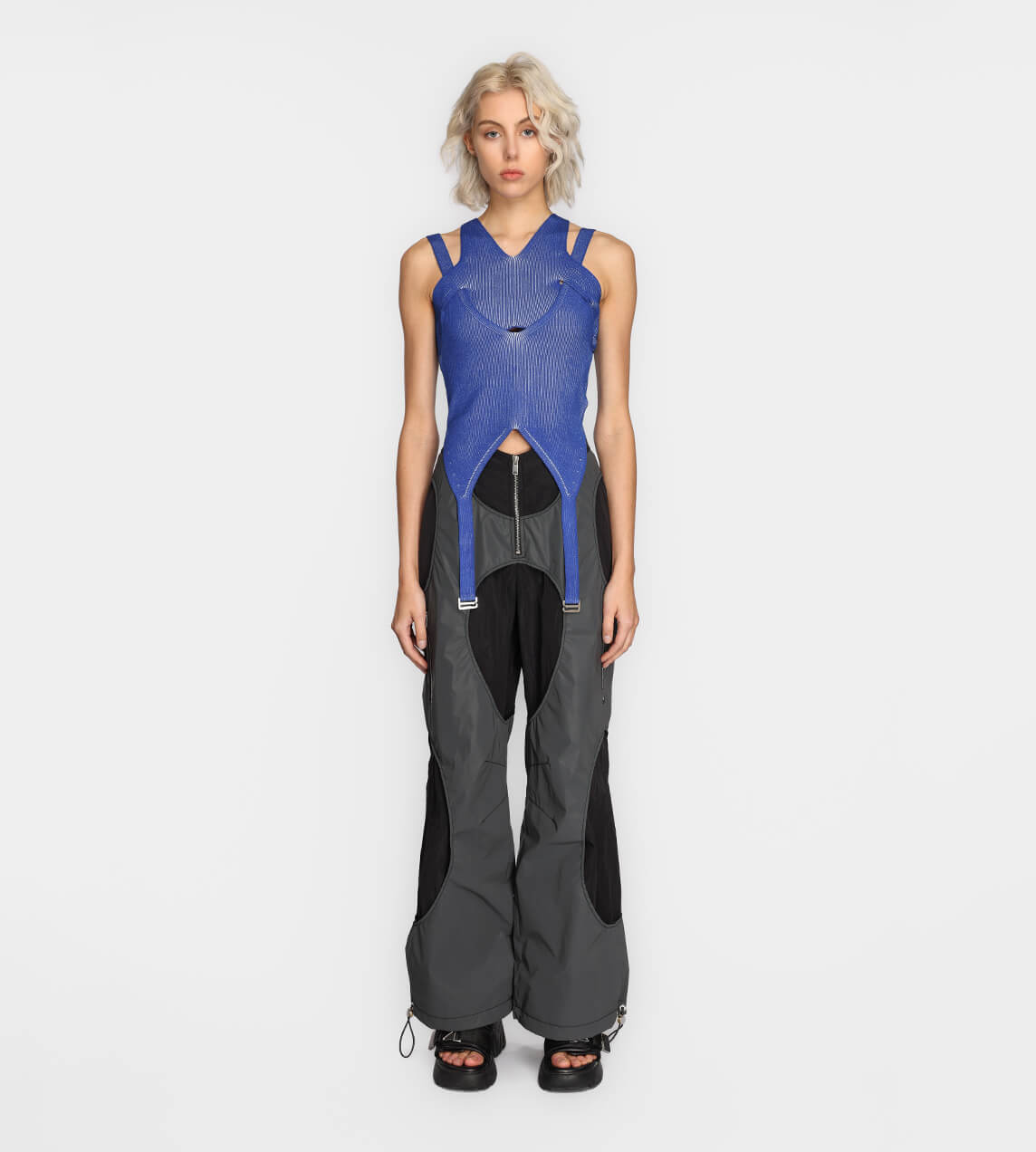 Dion Lee - Lock Slit Tank Blue/Ivory