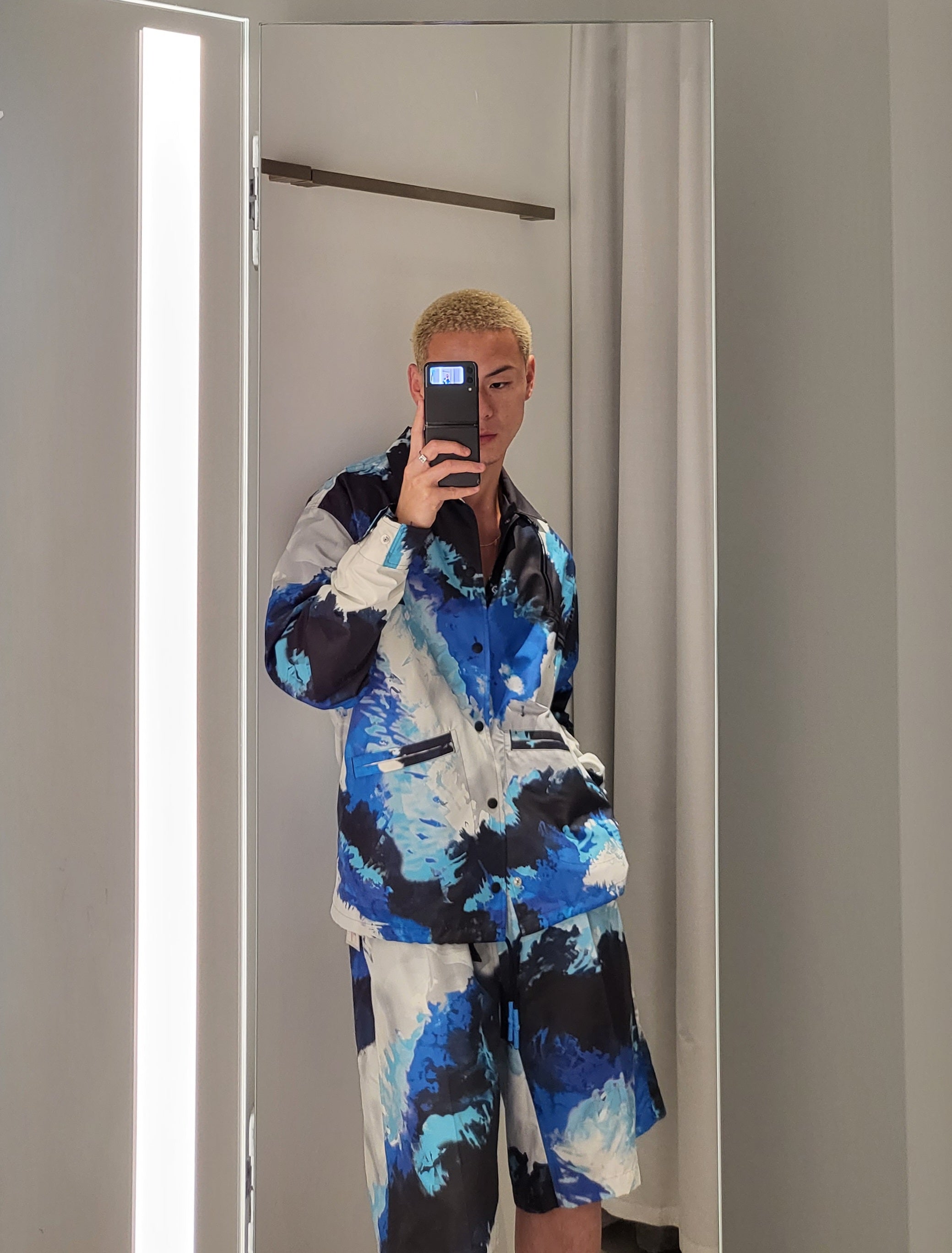 Toga Virilis - Tie Dye Nylon Shorts