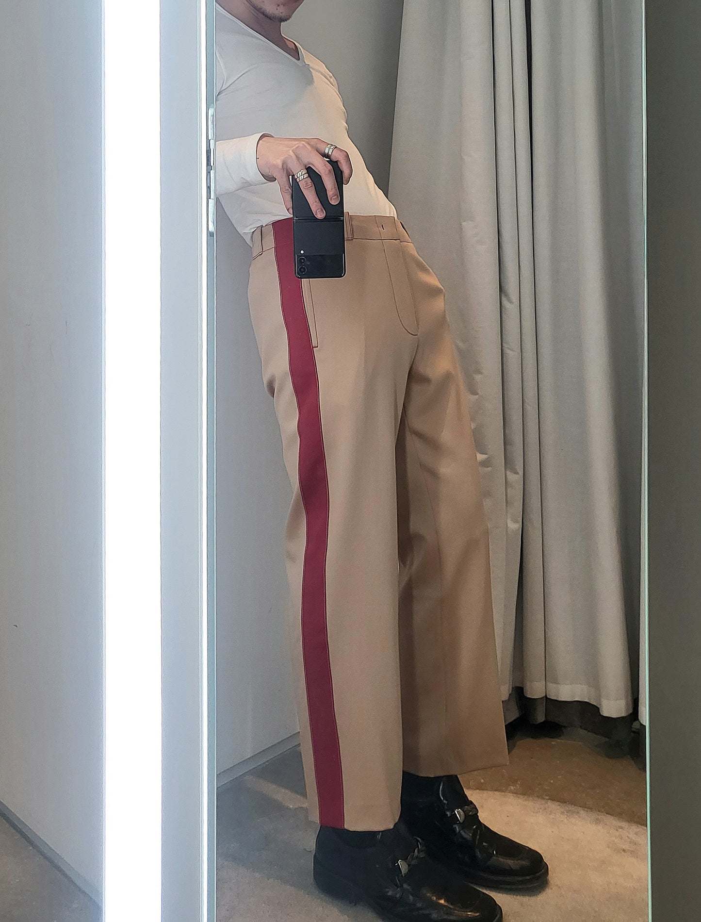 Sies Marjan - Orion Pressed Wool Side-Stripe Pant