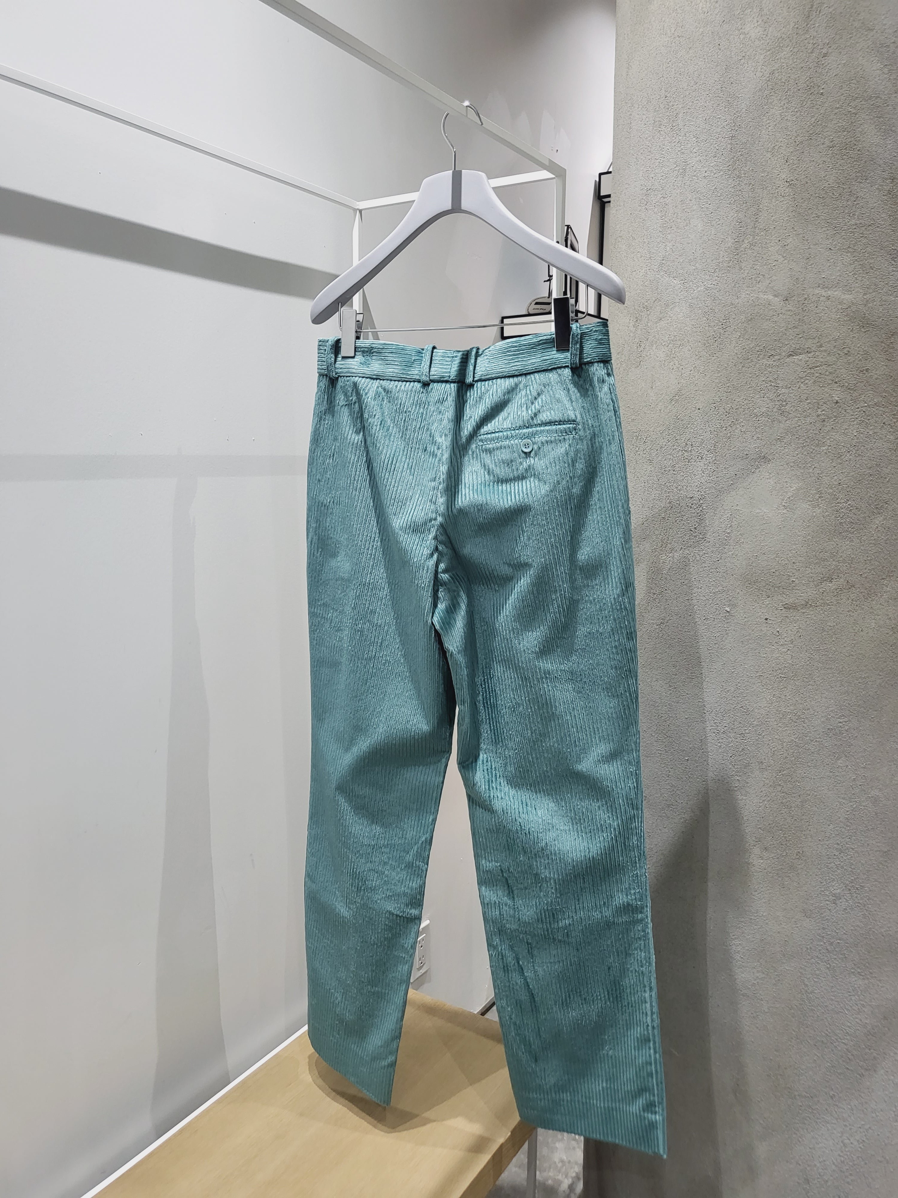 Sies Marjan - Teal Toby Pressed Corduroy Pant