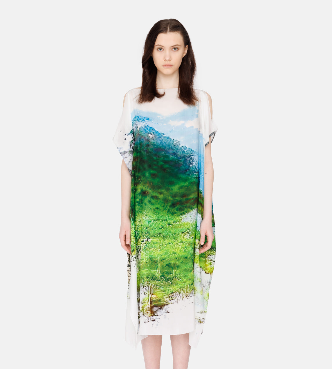 Serapis - 'Green Mountain' Malong Dress OS
