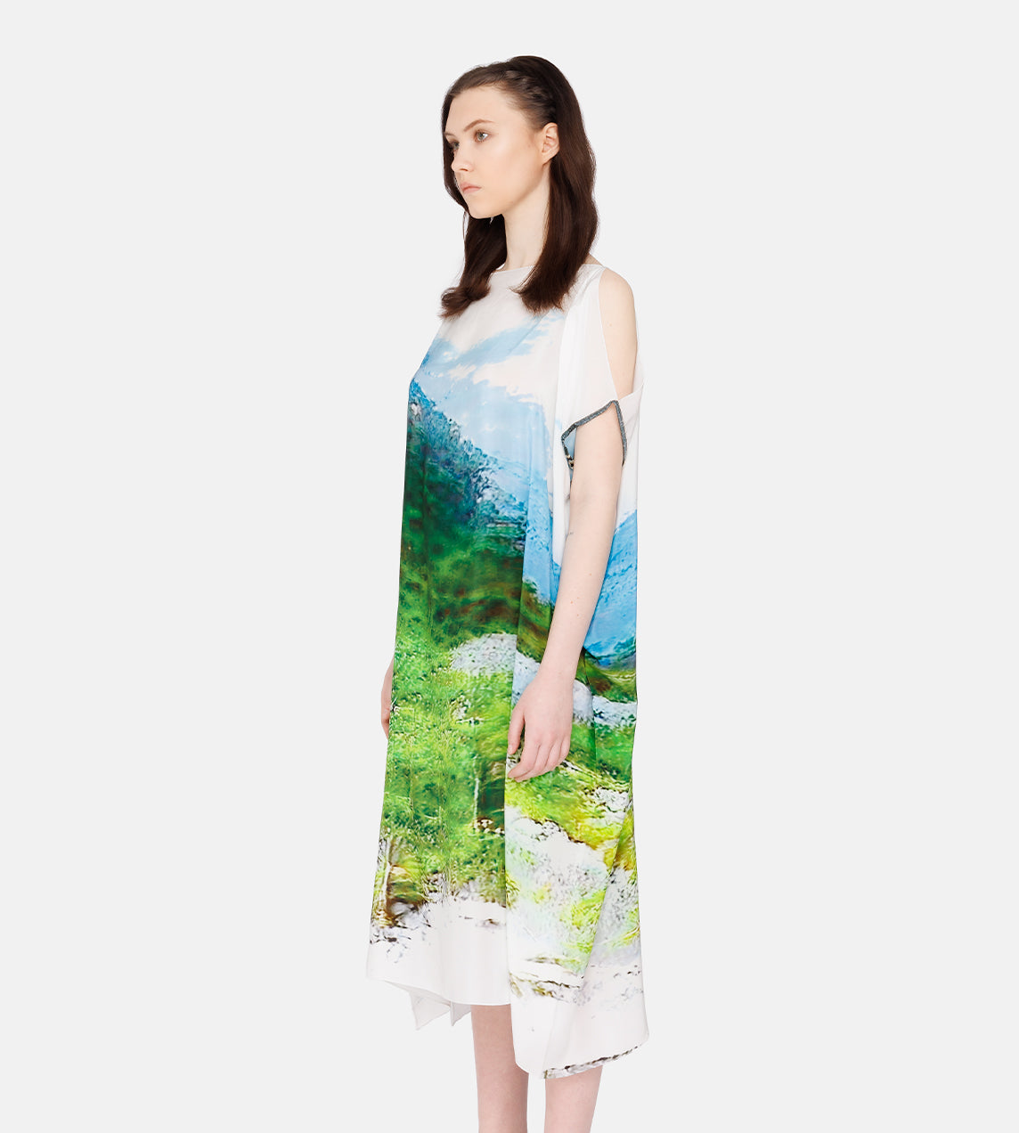 Serapis - 'Green Mountain' Malong Dress OS