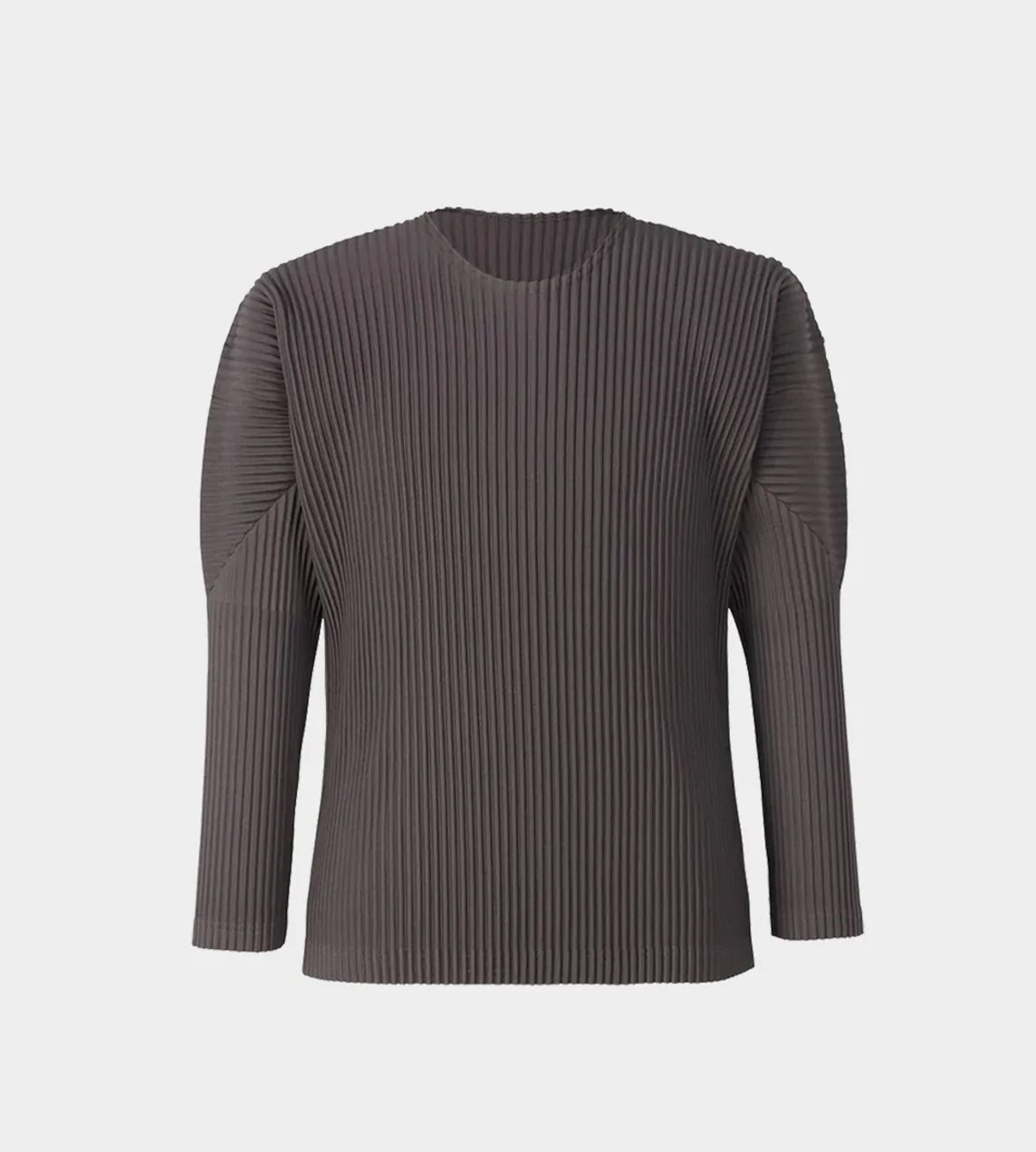 Homme Plisse Issey Miyake - Colour Pleats Long Sleeve Top Taupe Violet