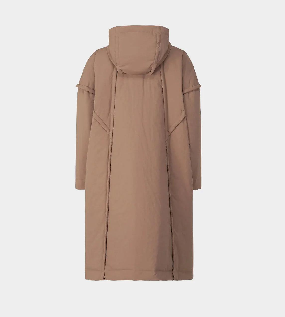 Homme Plisse Issey Miyake - 3/4 Hooded Frame Coat Brown