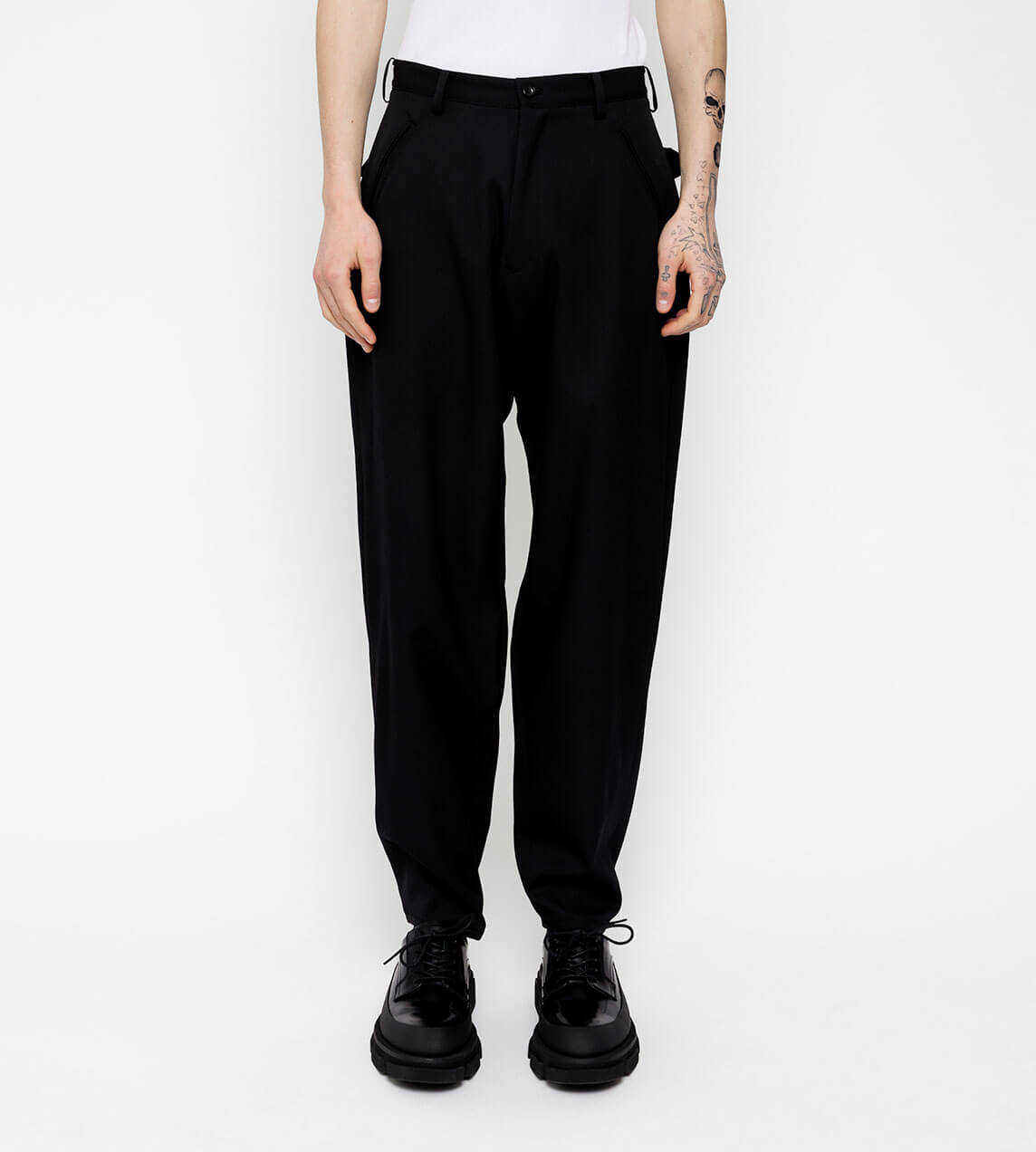 Sulvam - Tapered Pants Black