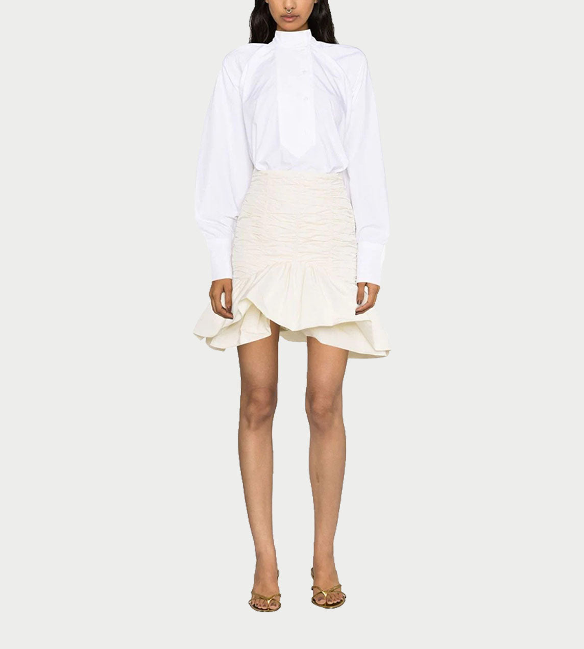 Patou - Mini Bloom Skirt Ivory